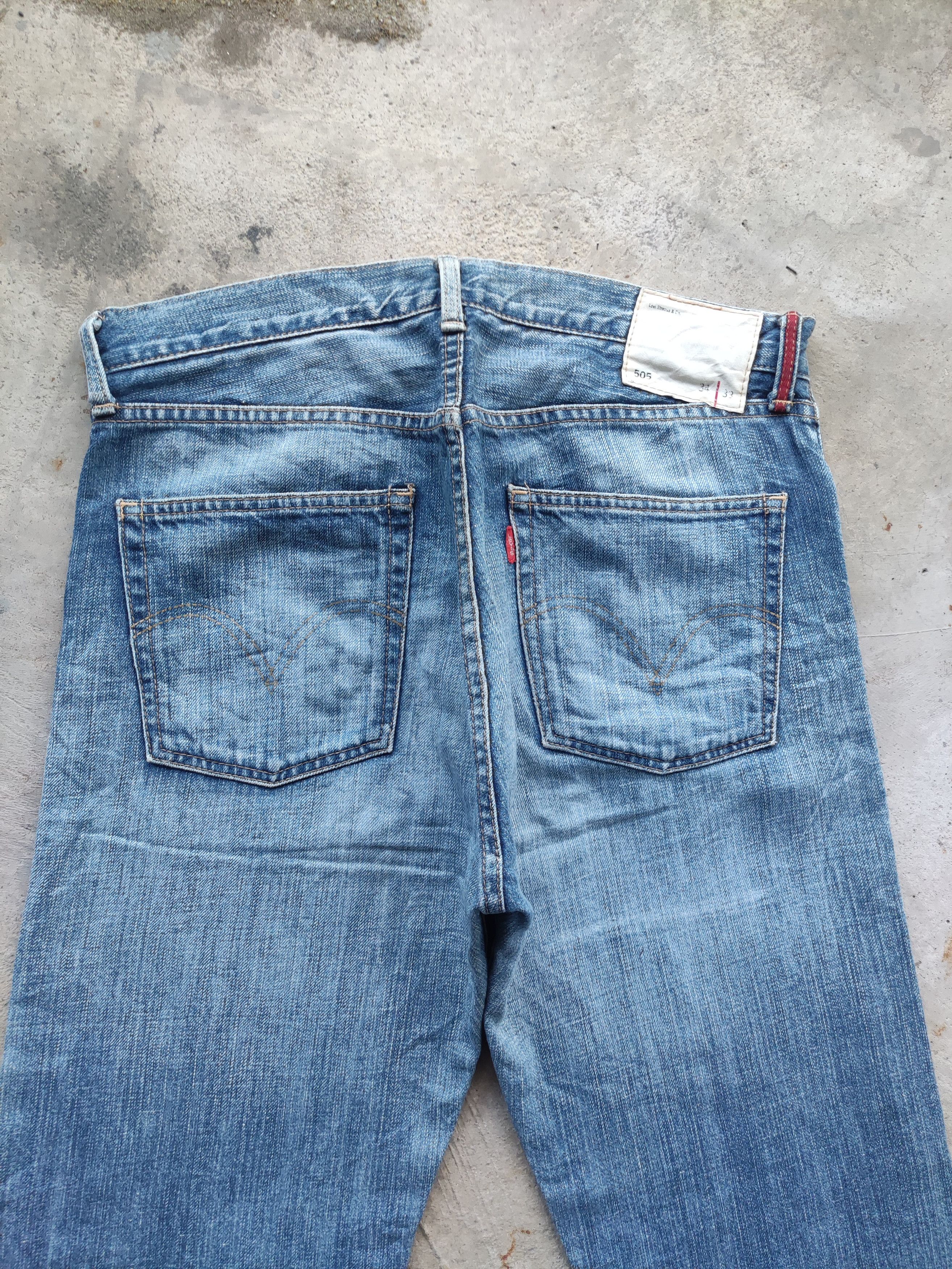 Levi's Vintage Levis 505 Japan Jean Distressed Faded Denim Size US 34 / EU 50 - 10 Thumbnail