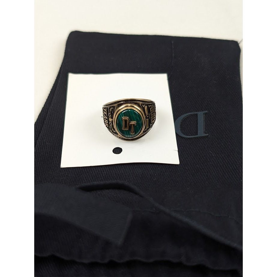 DENIM TEARS × Dior o1rshd1 Size: M / MCJ Fashion Jwl Ring in Gold/Green Size ONE SIZE - 10 Thumbnail