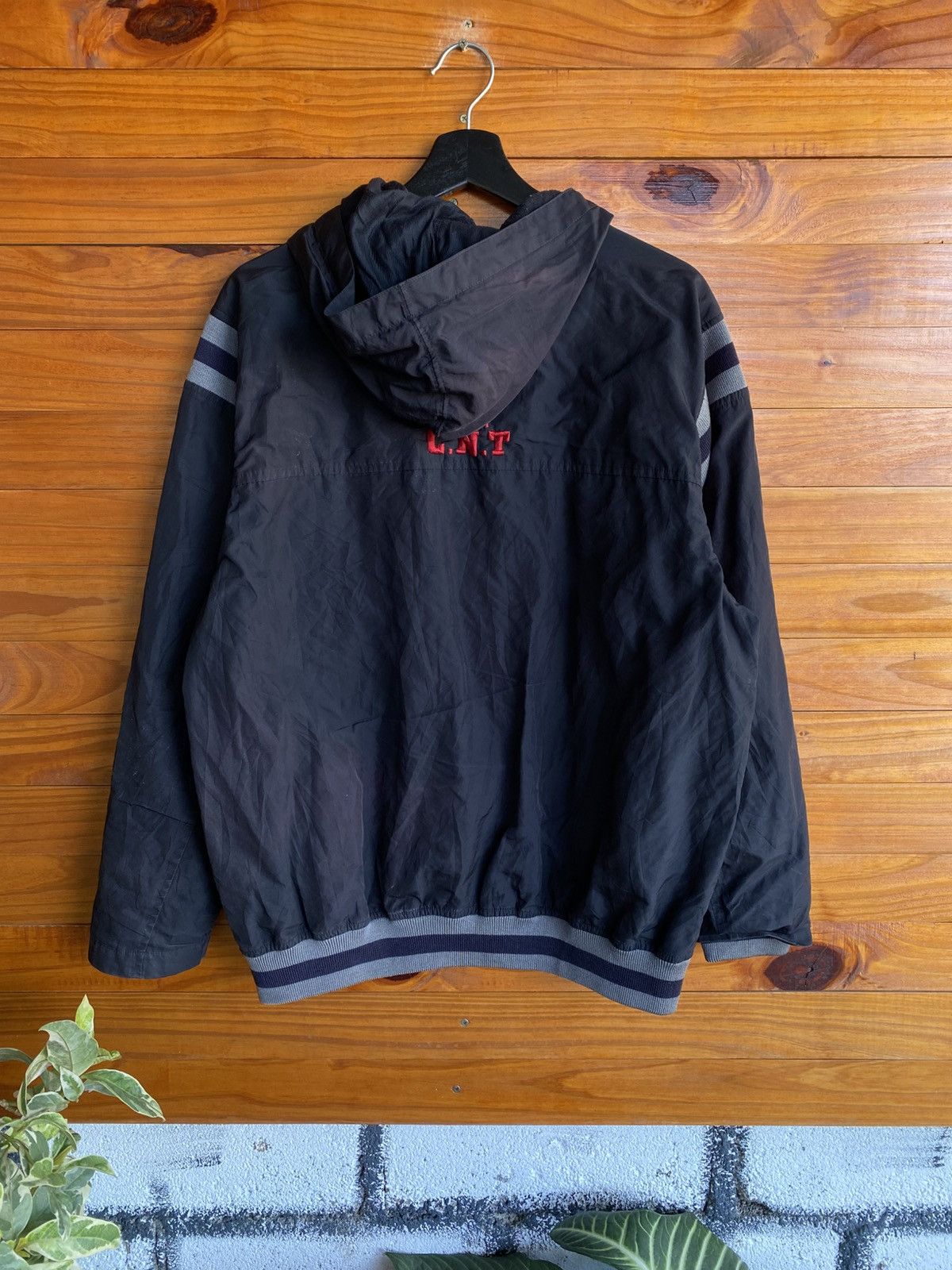 Vintage Vintage CONART 1991 Hooded Jacket – Black Hip Hop Streetwear Size US M / EU 48-50 / 2 - 7 Thumbnail