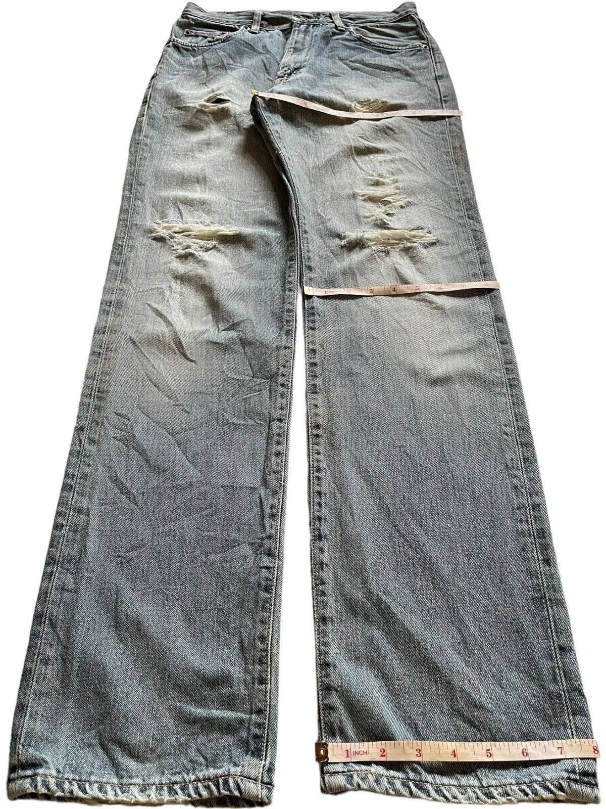 Edwin × Japanese Brand SALES🔥Vintage Japanese Edwin Faded Distress Loose Jeans Size US 30 / EU 46 - 13 Thumbnail