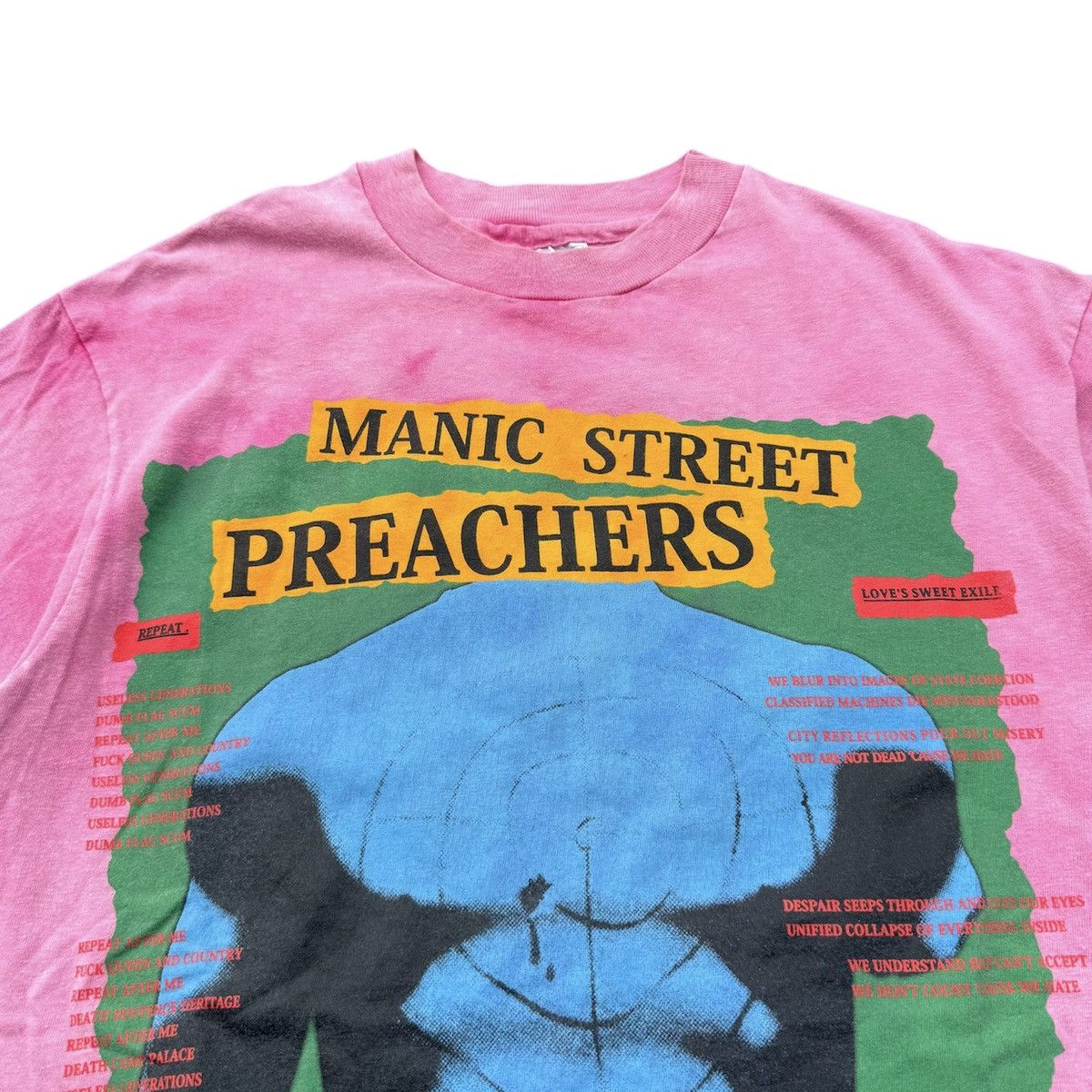Band Tees × Vintage Vintage 90s Maniac Street Preachers Tour 1991 Democracy Coma Size US L / EU 52-54 / 3 - 5 Thumbnail