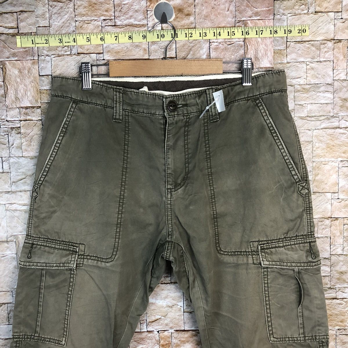 Japanese Brand Rare Xtyle Green tactical Cargo Multipocket Pants #A329 Size US 31 - 5 Thumbnail