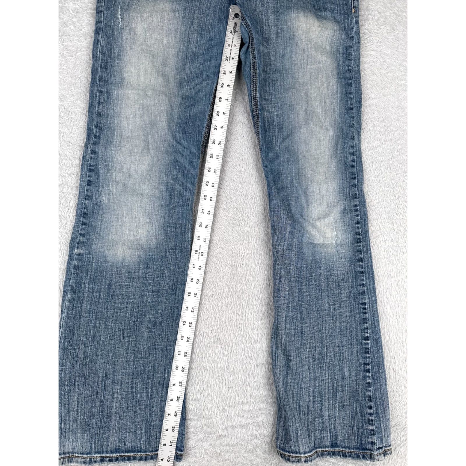 Vintage Cruel Girl Jeans Womens 11 L Blue Denim Bootcut Embroidered 33x32 Size 32" / US 10 / IT 46 - 7 Thumbnail