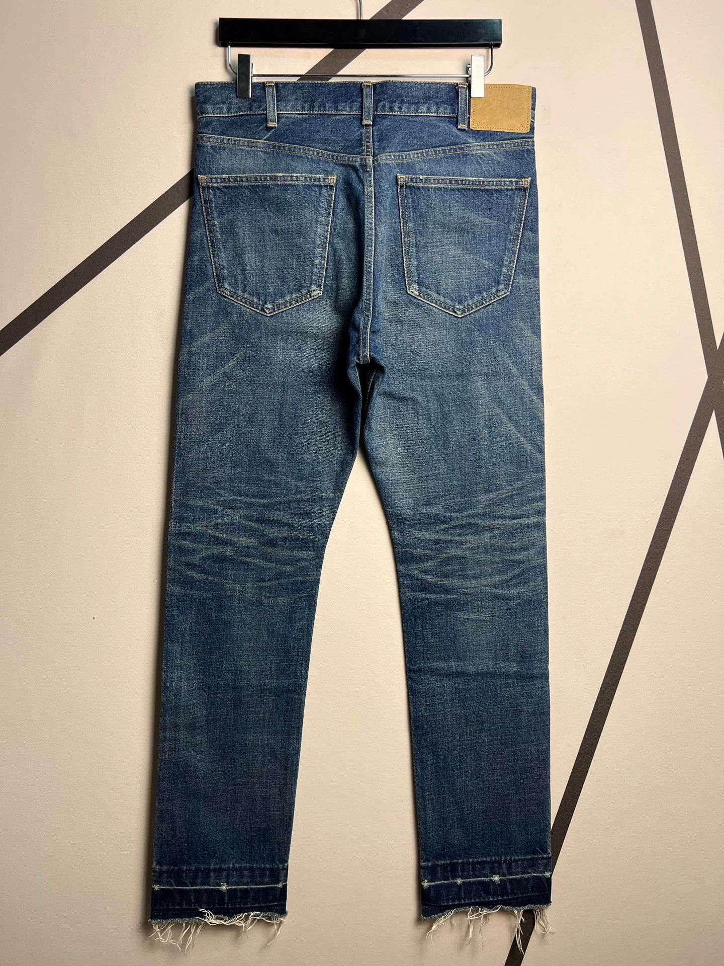 Celine Authentic Celine washed blue straight-leg jeans, Size US 31 - 2 Thumbnail