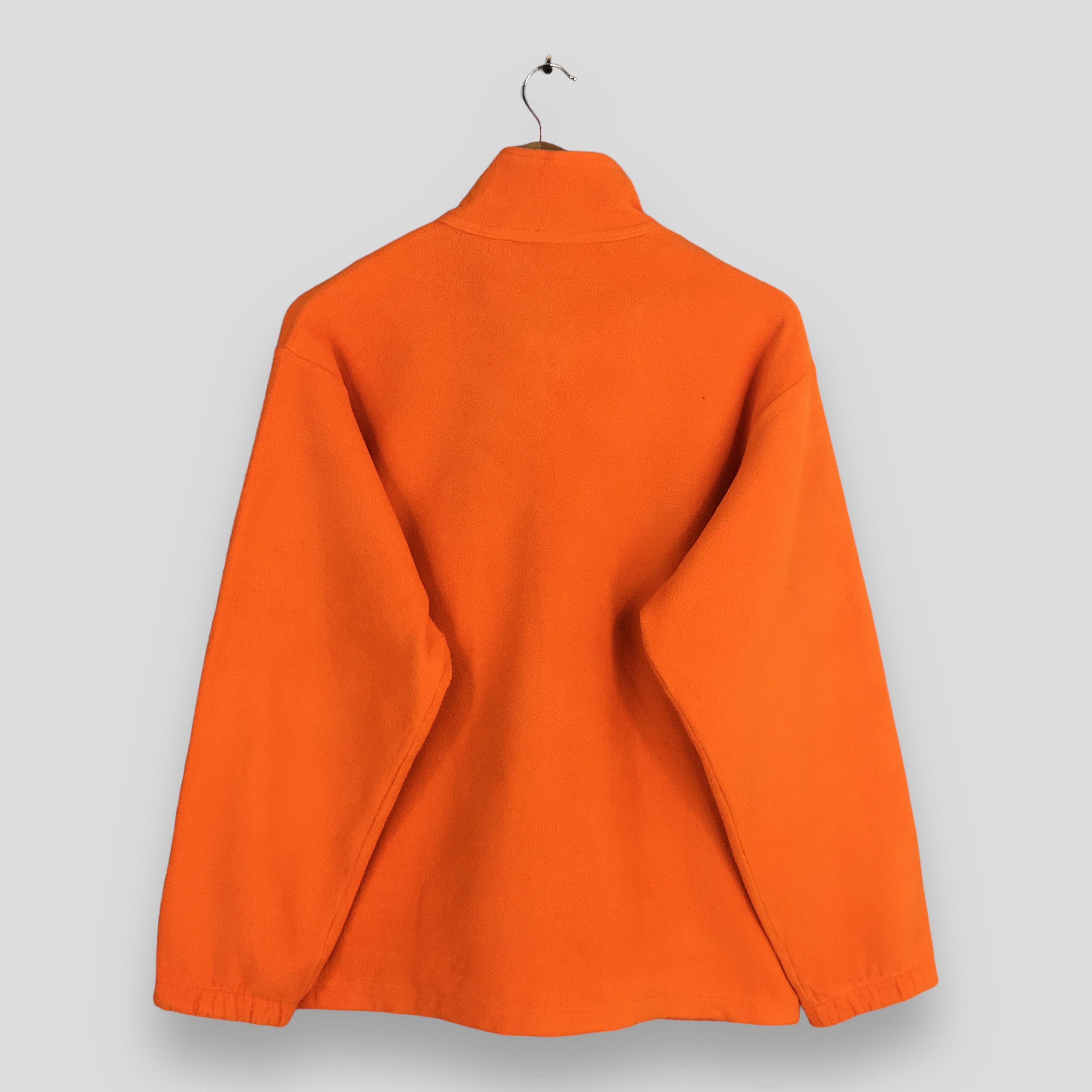 Nike × Vintage Vintage Y2K Nike Fleece Orange Zipper Sweatshirt Medium Size US M / EU 48-50 / 2 - 7 Thumbnail