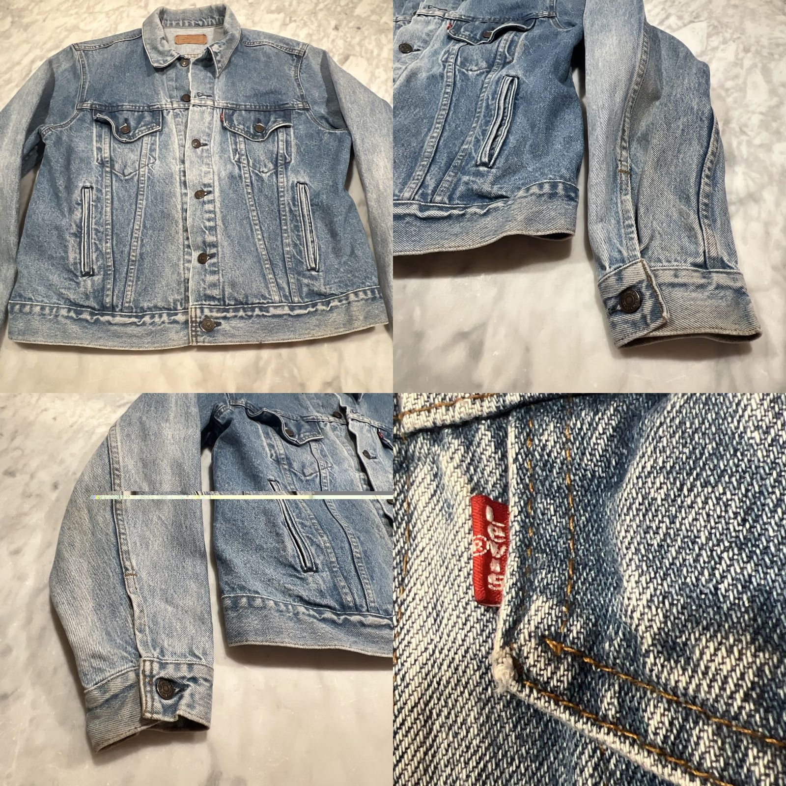 Levi's VINTAGE Levi’s Jacket Trucker USA Men’s 46R Denim Blue 70506-0214 Distressed Size US 30 / EU 46 - 8 Thumbnail