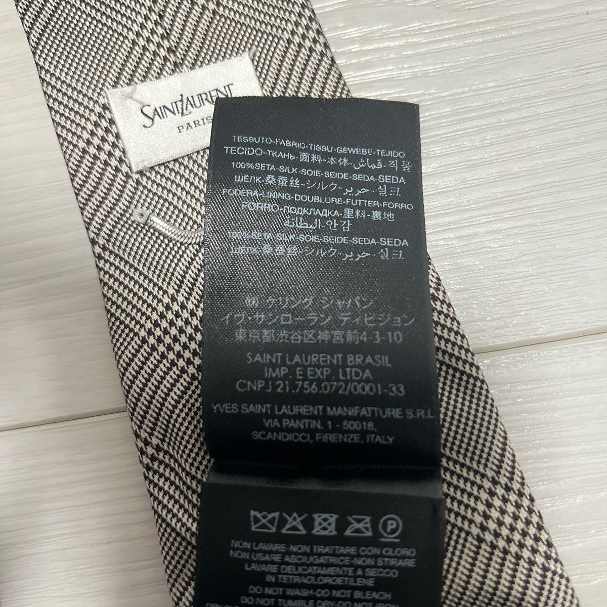Saint Laurent Paris Saint Laurent Silk Tie Size ONE SIZE - 6 Thumbnail
