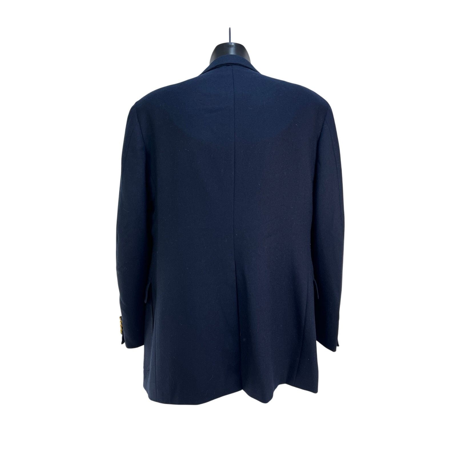 Ralph Lauren × Vintage Vintage Chaps Ralph Lauren Wool Navy Blazer Size 42R - 12 Thumbnail