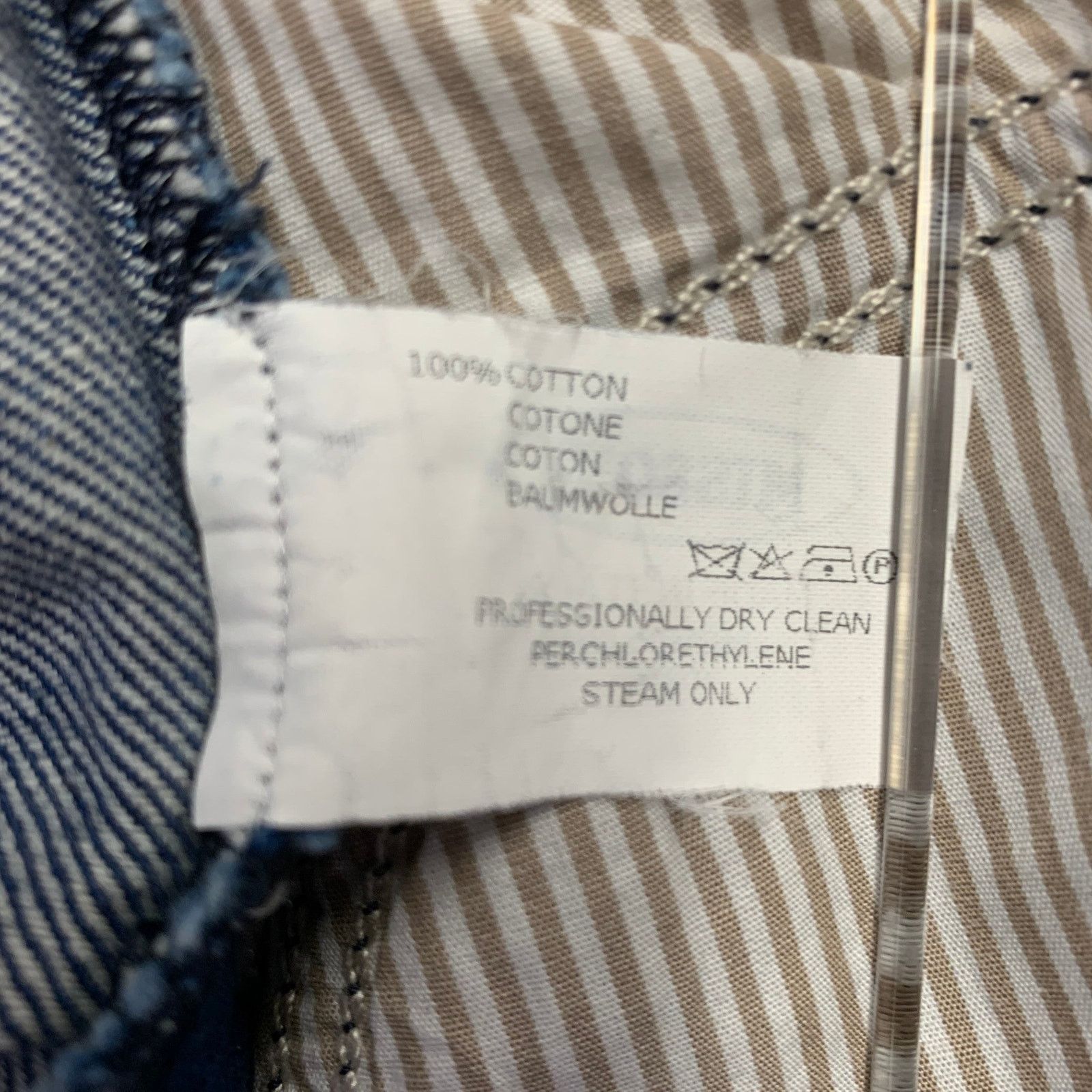 Missoni MISSONI Blue Contrast Cotton Straight Five Pockets Jeans Size US 39 - 7 Thumbnail