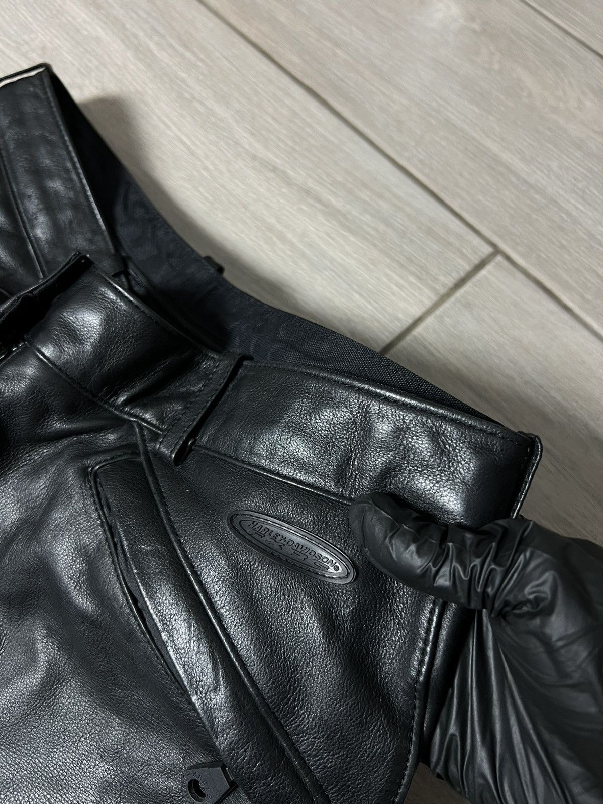 Harley Davidson Vintage Harley Davidson Leather Pants Racing Moto Size 40" / US 18 - 6 Thumbnail