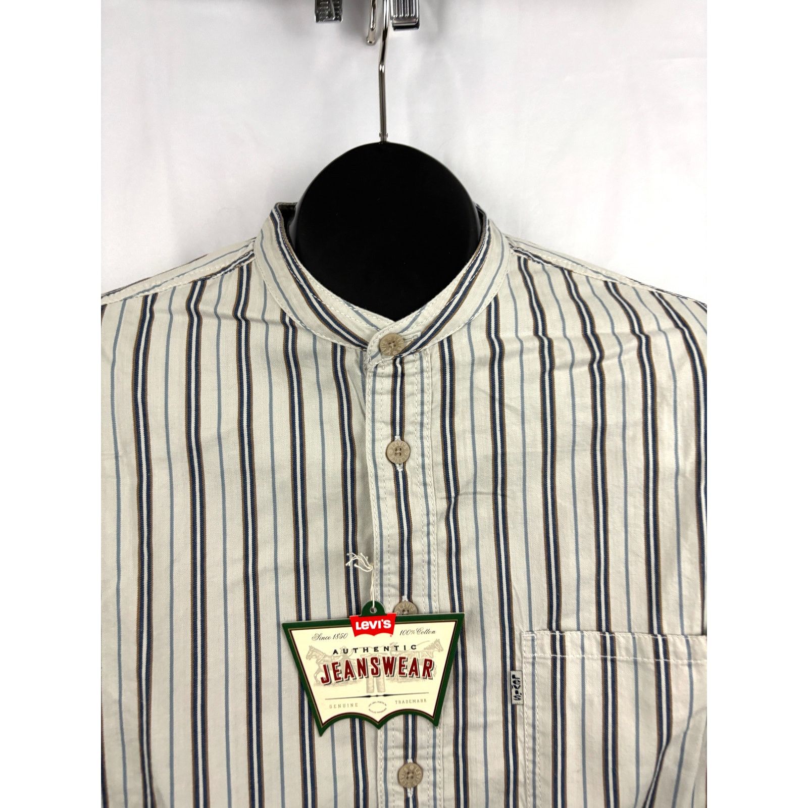 Levi's Vintage Levi’s Striped Button Shirt Men’s Medium 90s Size US M / EU 48-50 / 2 - 10 Thumbnail