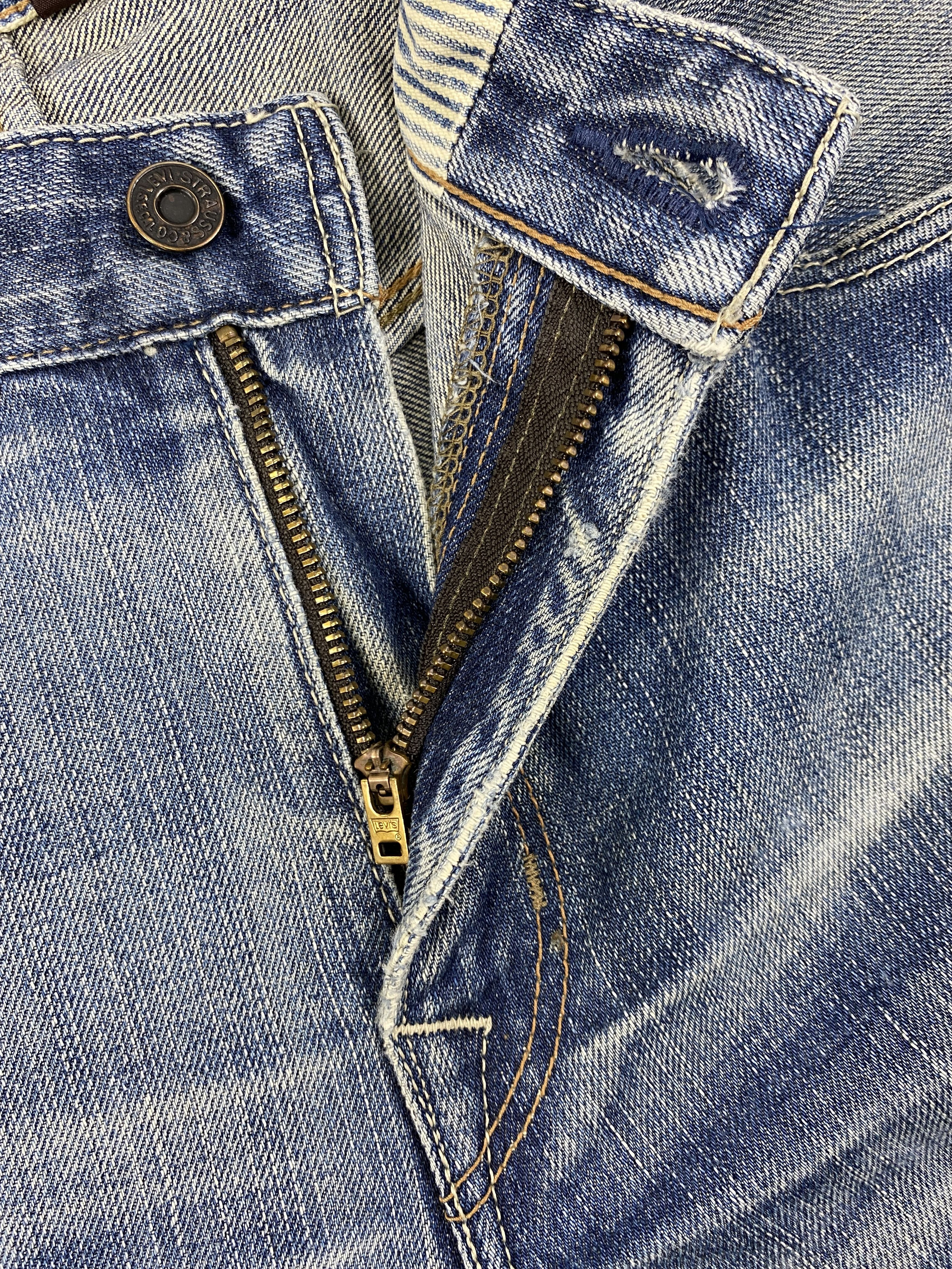 Vintage Dirty Blue Vintage Classic Levi's 522 34x32.5 Denim -JN911 Size US 34 / EU 50 - 6 Thumbnail