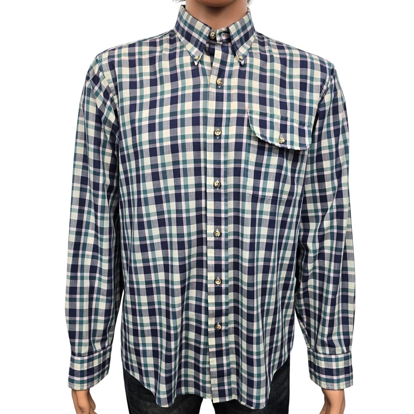 Gant × Vintage GANT Fox Hunt Plaid Shirt Men L Buttoned Pocket Button Down Size US L / EU 52-54 / 3 - 3 Thumbnail