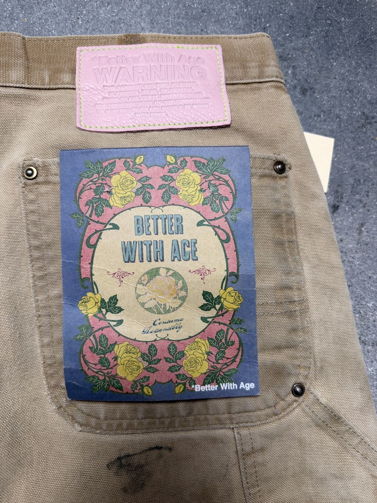 Better With Age Better With Age Knucklehead Double Knee Carhartt Pants Khaki Size US 33 - 9 Thumbnail
