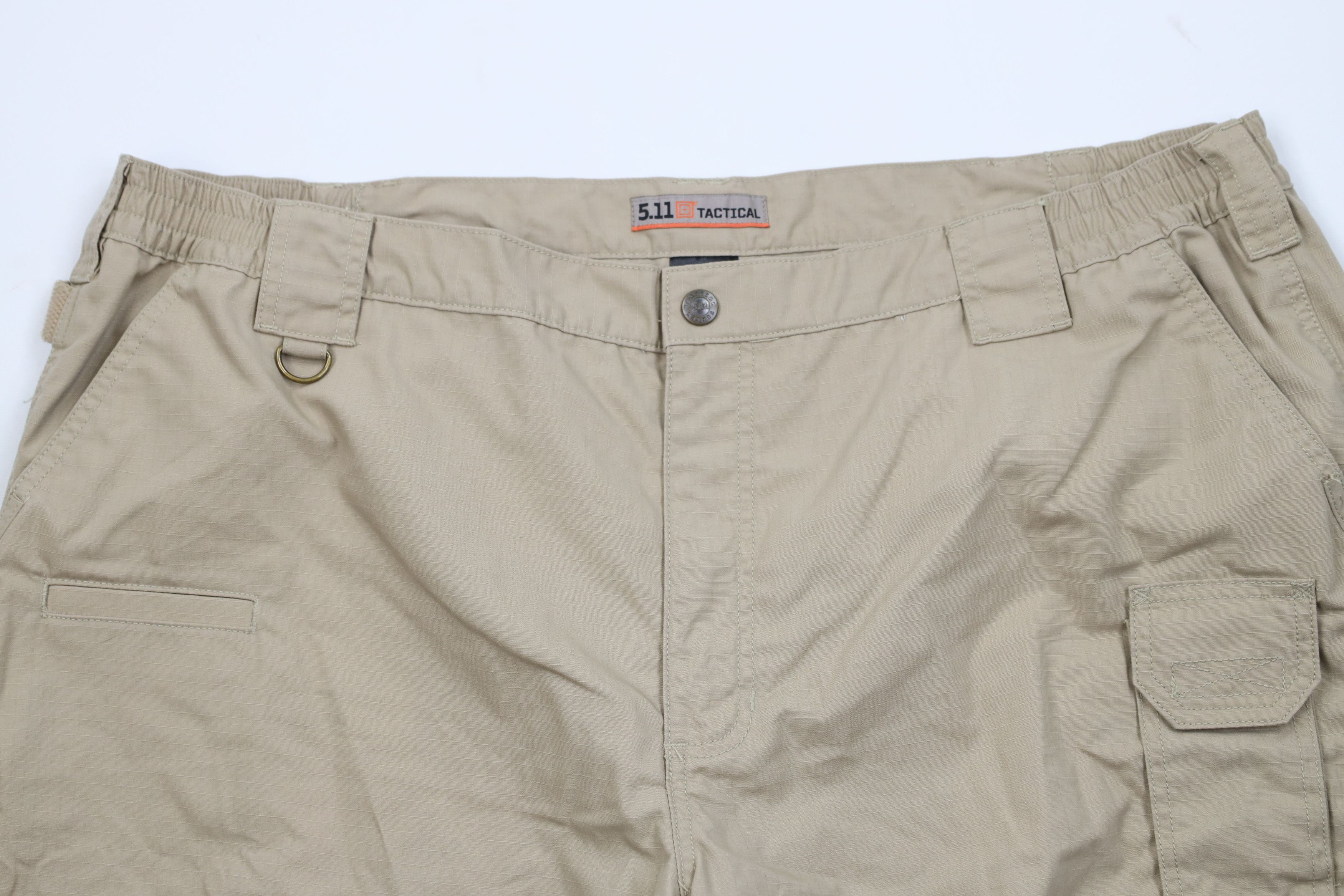 Vintage 5.11 Tactical Series Ripstop Uniform Cargo Shorts Beige Size US 44 / EU 60 - 2 Thumbnail