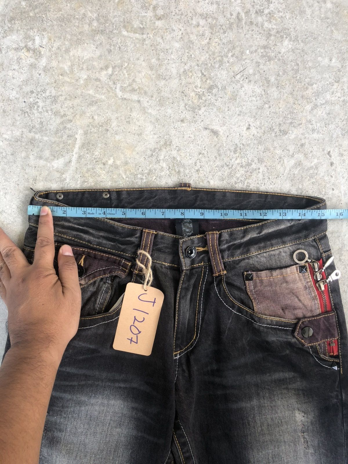 semanticdesign Japanese Semantic Design Flared Jeans Distressed Punk Style Size US 30 / EU 46 - 23 Thumbnail