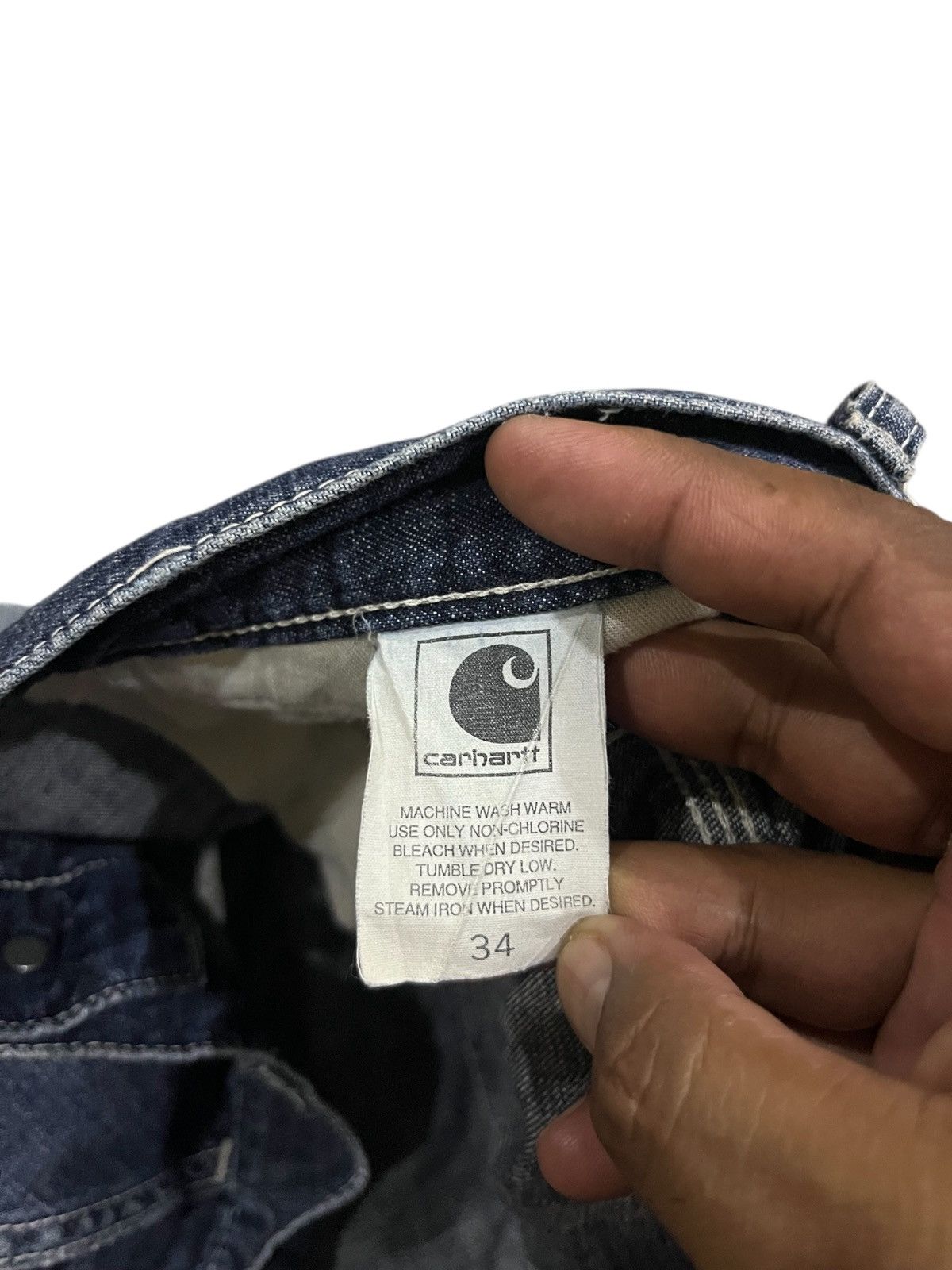 Carhartt CARHARTT DENIM CARPENTER SHORT PANTS Size US 36 / EU 52 - 12 Thumbnail