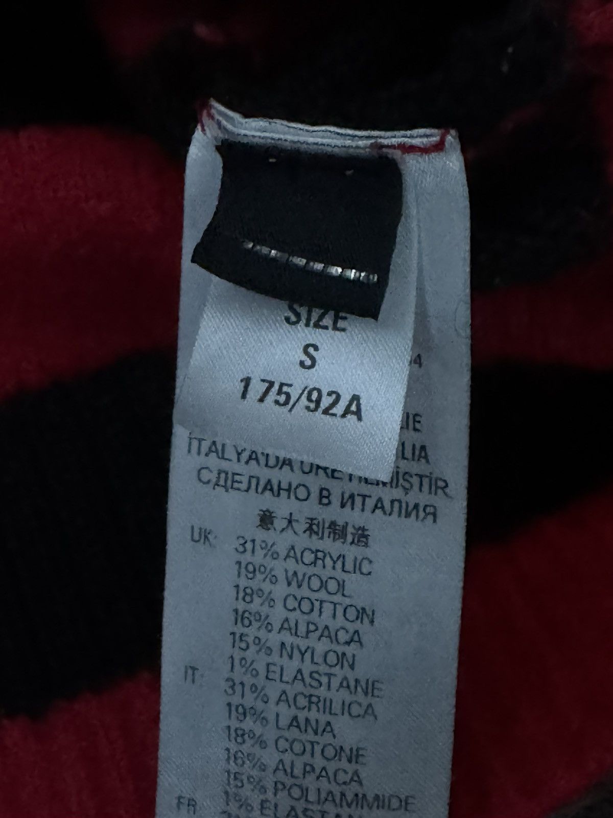 Diesel red and black stripped diesel sweater Size US S / EU 44-46 / 1 - 5 Thumbnail