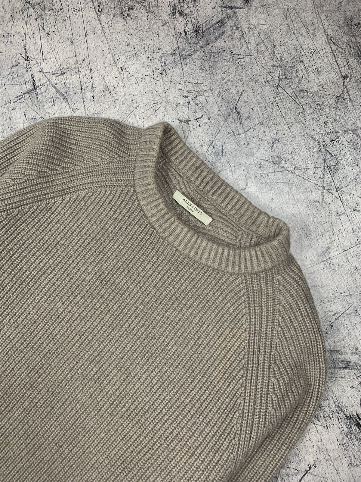 Allsaints Allsaints Knit Sweater Beige Luxury Patty Jumper Size L Top Size L / US 10 / IT 46 - 2 Thumbnail
