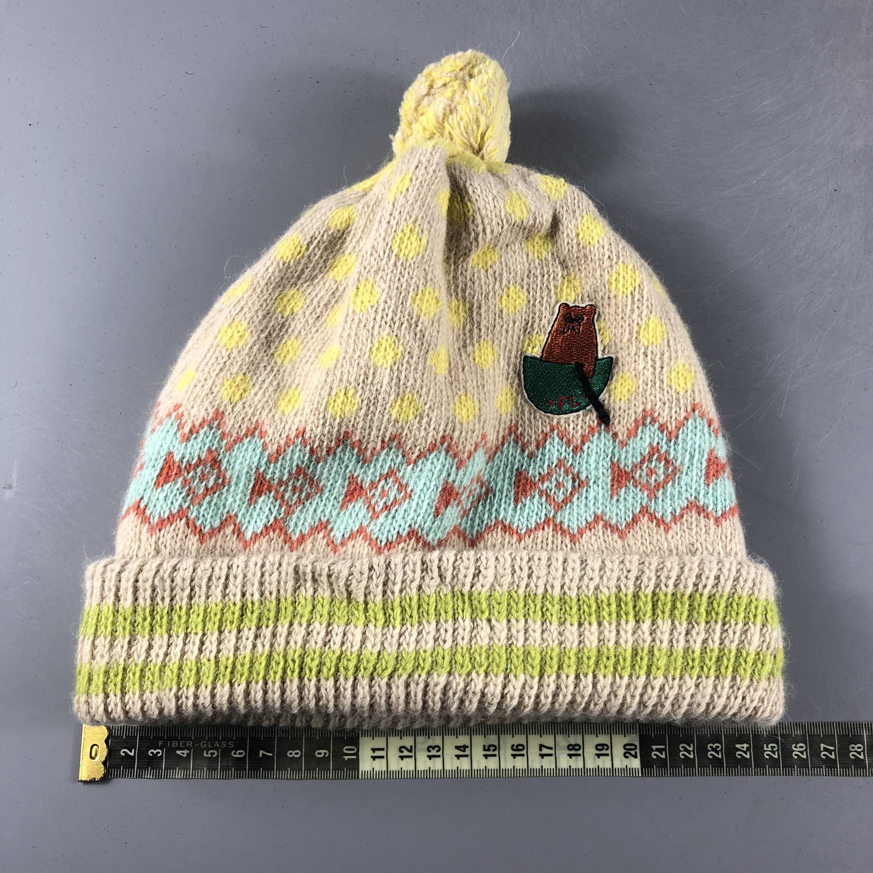 Japanese Brand × Vintage Fair Isle Beanie Snow Hat Snow Cap -D026 Size ONE SIZE - 4 Thumbnail