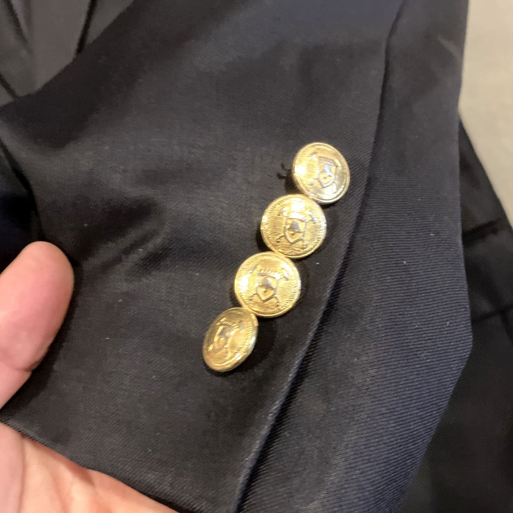 Ralph Lauren Ralph Lauren Blazer Navy 100% Wool Gold Buttons 44L Men Regular Blue Blazer Style Ultra-Prime Size 44R - 2 Thumbnail