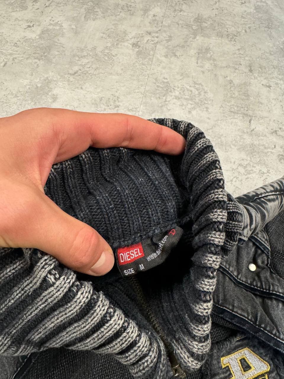 Diesel RARE Vintage Diesel Avant Garde Knit Zip Sweater Size M Size US M / EU 48-50 / 2 - 12 Thumbnail