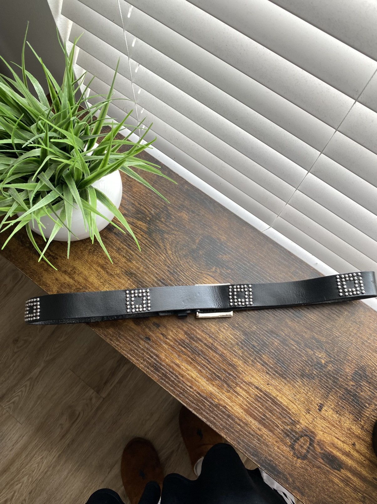 Other Y2K Black Silver Studded Belt Size ONE SIZE - 4 Thumbnail