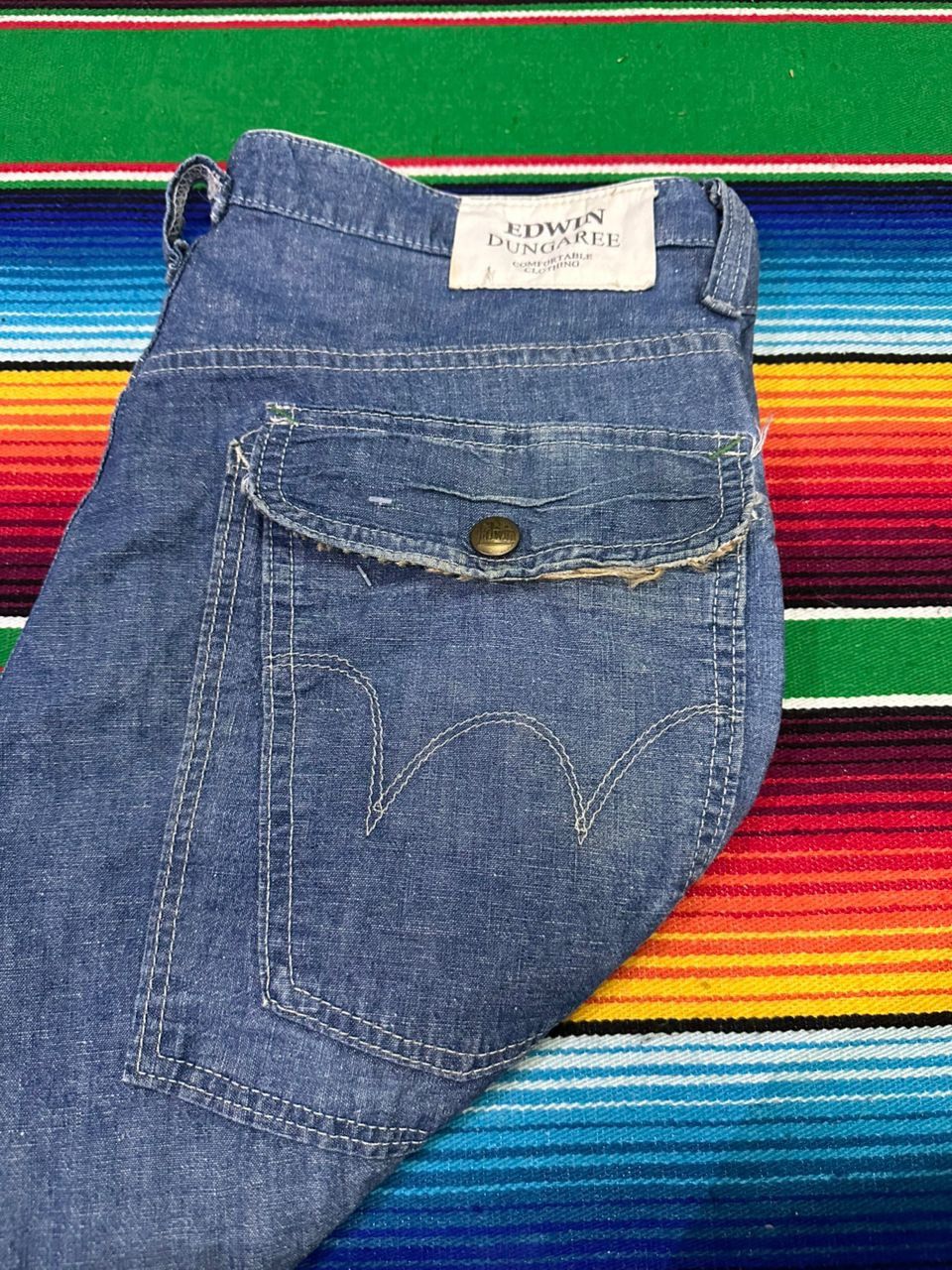 Edwin × If Six Was Nine × Japanese Brand 💥Edwin Japan💥 Edwin Dungaree Comfortable Clothing💥 Size US 32 / EU 48 - 9 Thumbnail