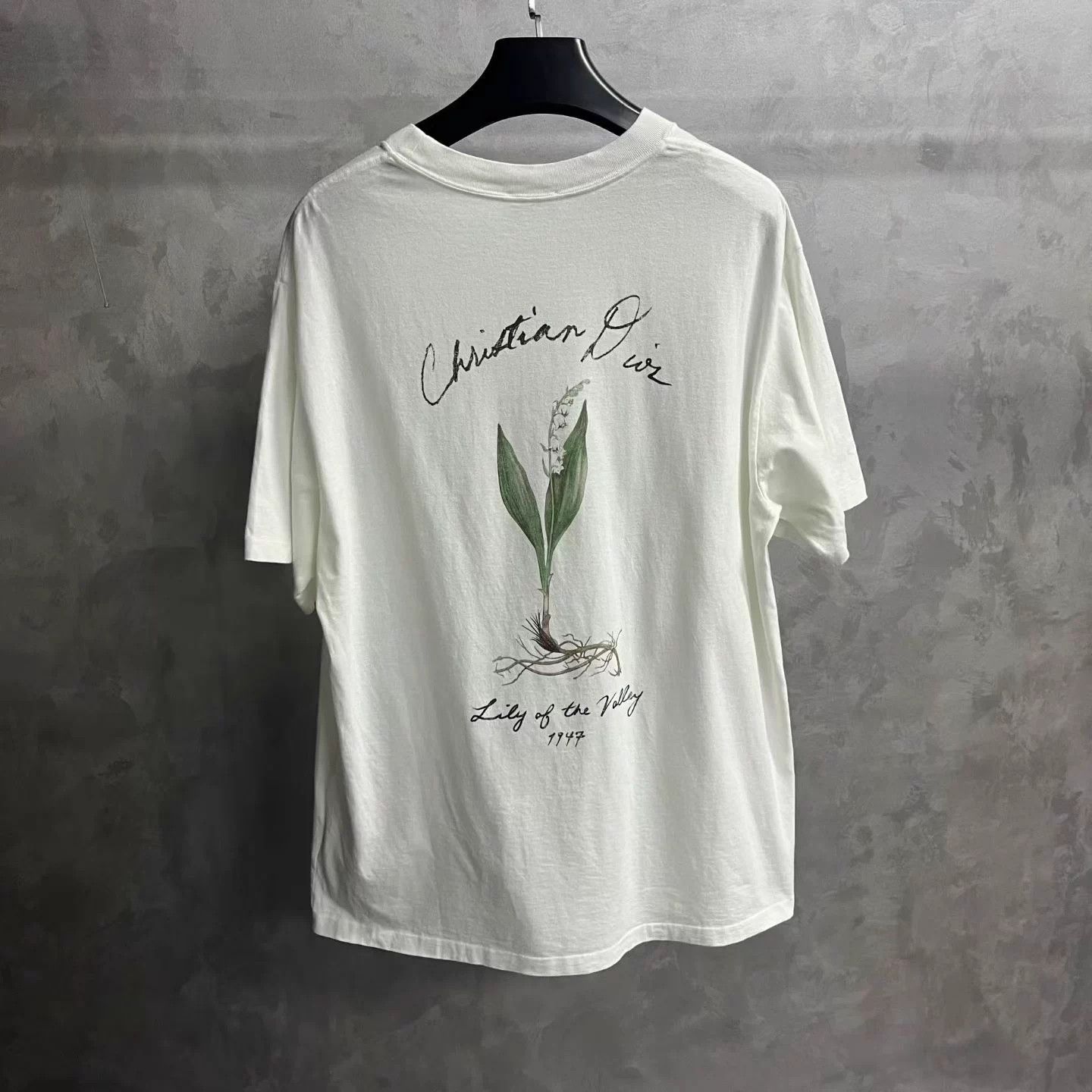 Dior Dior cream plant print crewneck short-sleeve T-shirt XL Size US XL / EU 56 / 4 - 2 Thumbnail