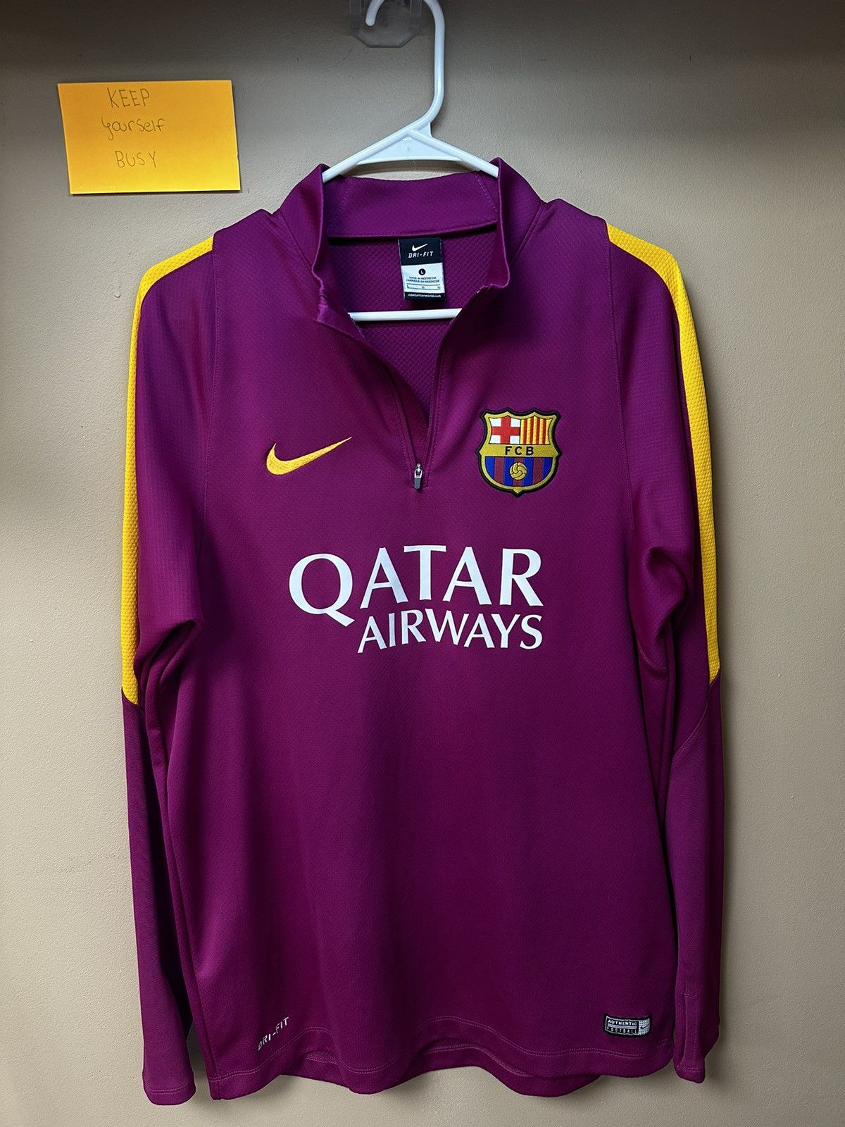 Nike F.C Barcelona training long sleeve Size US L / EU 52-54 / 3 - 1 Thumbnail