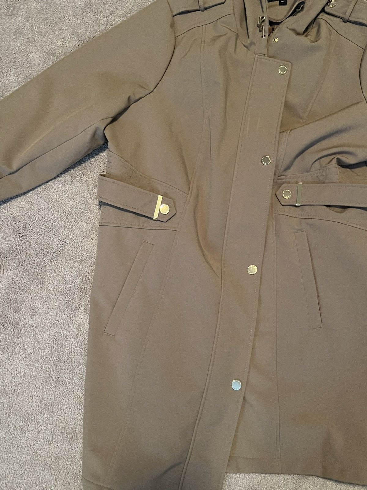Other VIA SPIGA Hooded Trench Coat – Leopard Lined – Size 2X – NWT Size XXL / US 16-18 / IT 52-54 - 4 Thumbnail