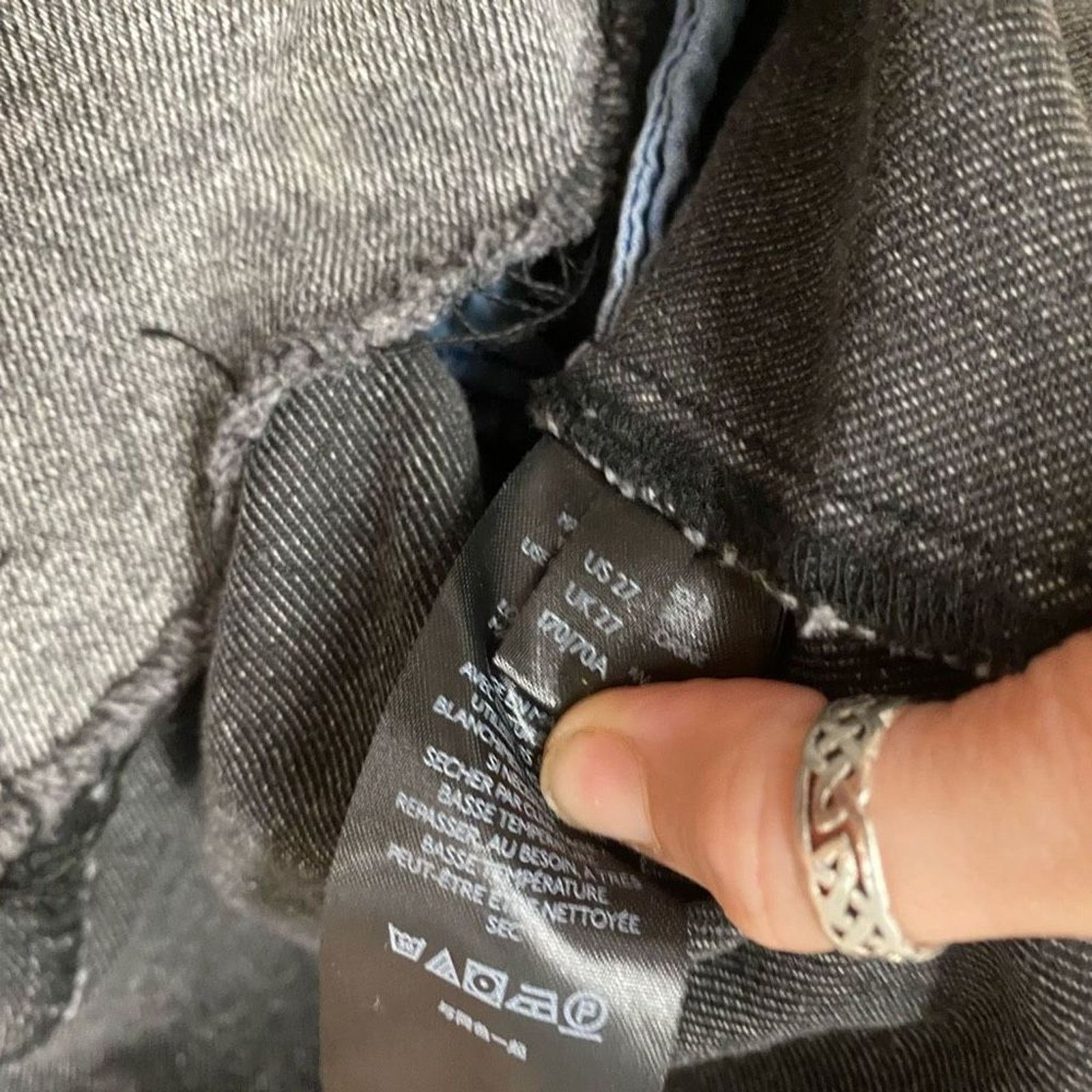 Free People Free People Denim Mini Skirt, Gray Jean Size 27 (US 4), $78 Size 27" / US 4 / IT 40 - 8 Thumbnail