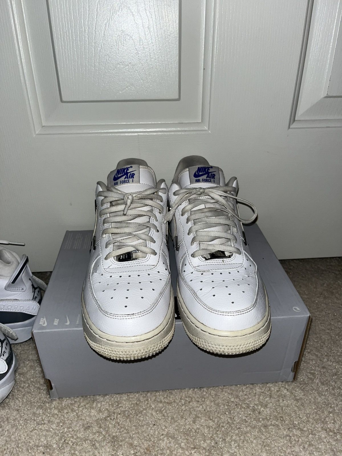 Nike WMNS AIR FORCE 1 '07 LX 'SISTERHOOD - WHITE METALLIC SILVER' Size US 8.5 / EU 41-42 - 1 Thumbnail