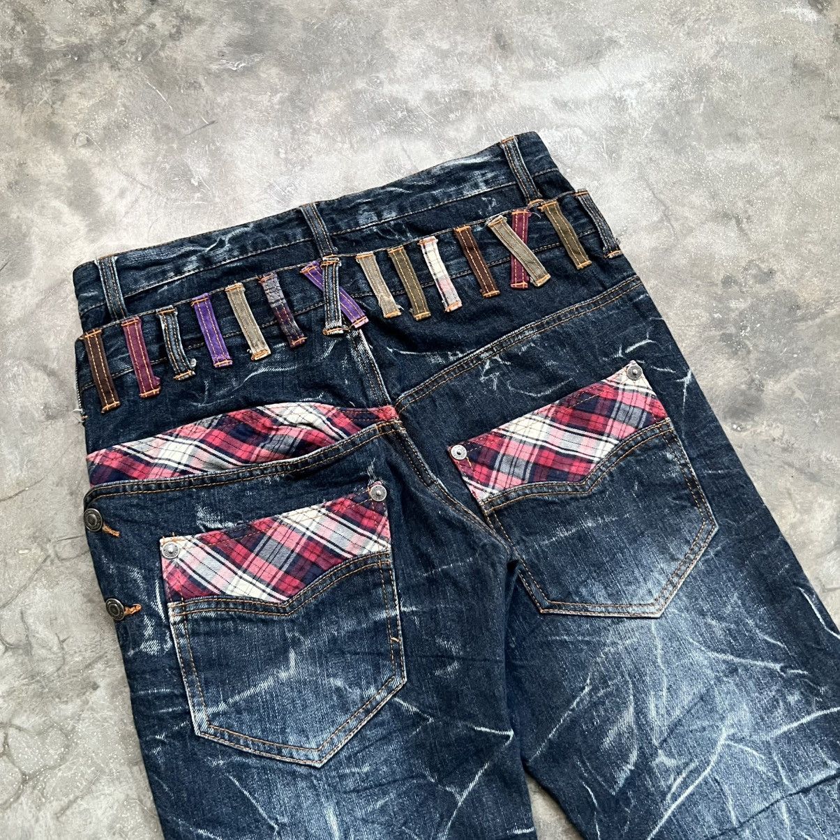 If Six Was Nine 2000s Exploison by Nylaus Double Waist Distressed Jeans Size US 30 / EU 46 - 5 Thumbnail