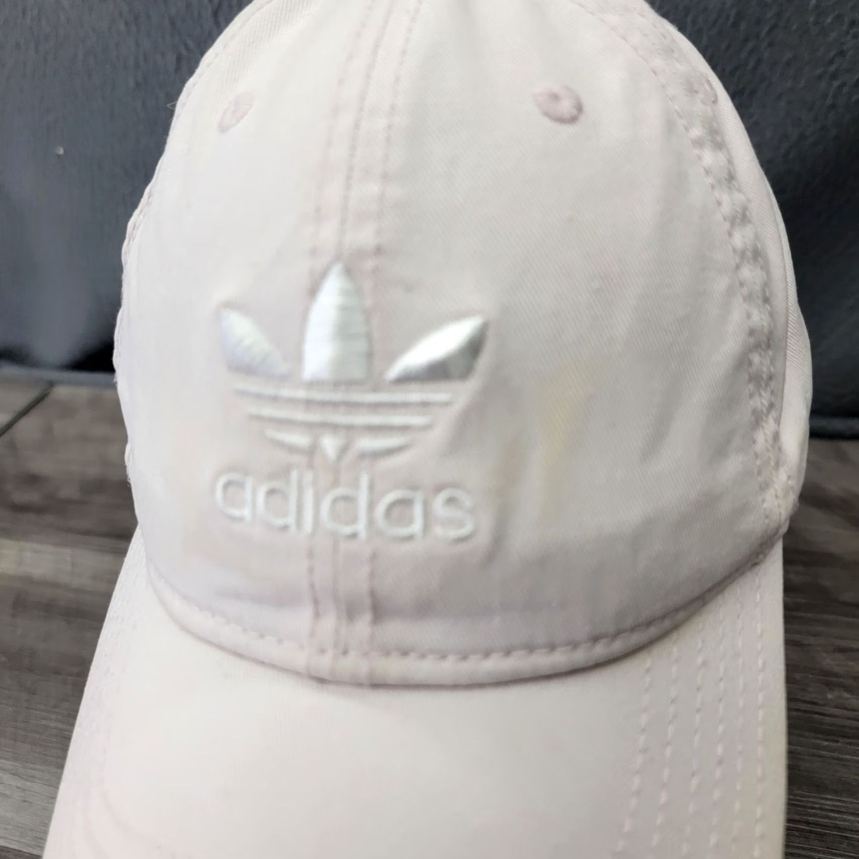 Adidas Adidas Hat Cap Strap Back White Trefoil Embroidered Cotton Mens One Size Classic Size ONE SIZE - 2 Thumbnail