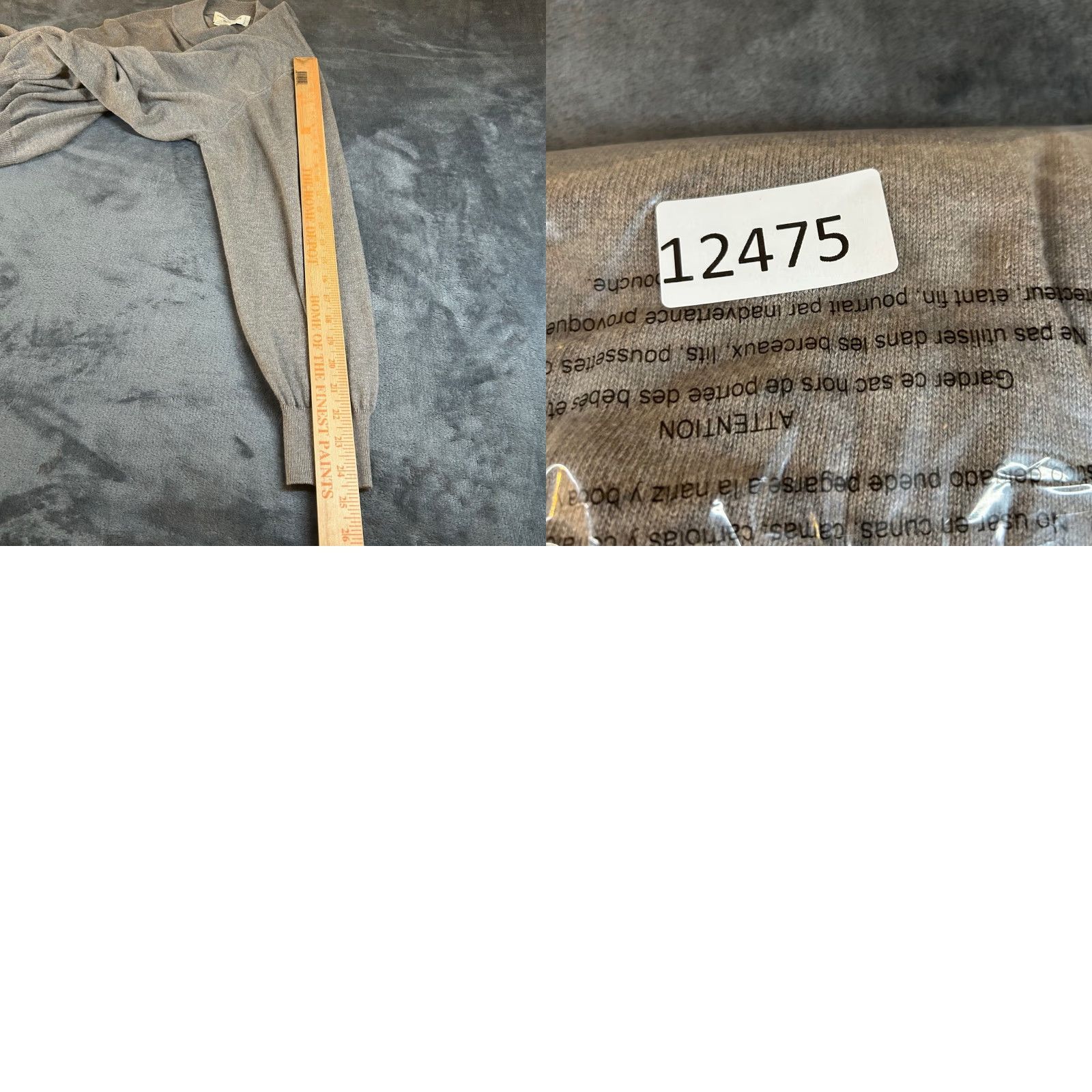 Pronto Uomo Pronto Uomo Gray Mock Neck Long Sleeve Sweater XL Mens Italy Made Cotton Blend Knit Pullover Classic Fit, Casual, Lightweight, Breathable Size US XL / EU 56 / 4 - 8 Thumbnail
