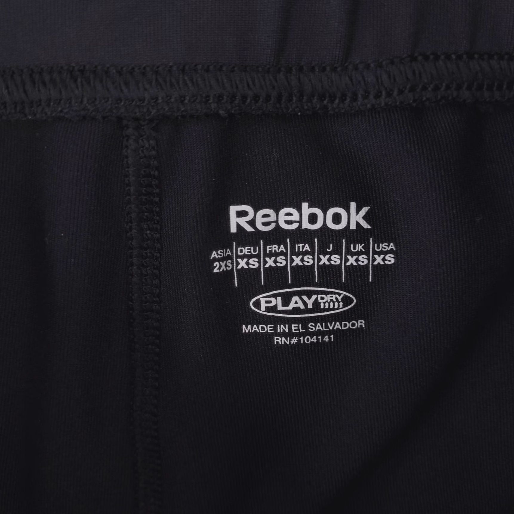 Reebok Reebok Compression Shorts Womens XS Black Stretch Running Workout Size 26" / US 2 / IT 38 - 3 Thumbnail