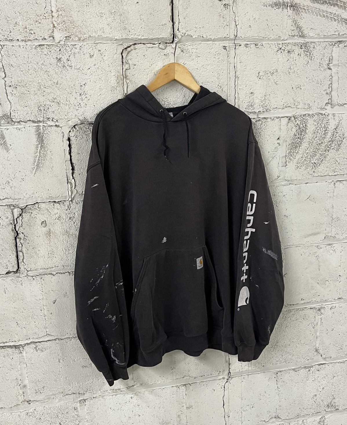 Carhartt Thrashed and faded carhartt hoodie earth tone boxy rare Size US XXL / EU 58 / 5 - 2 Thumbnail