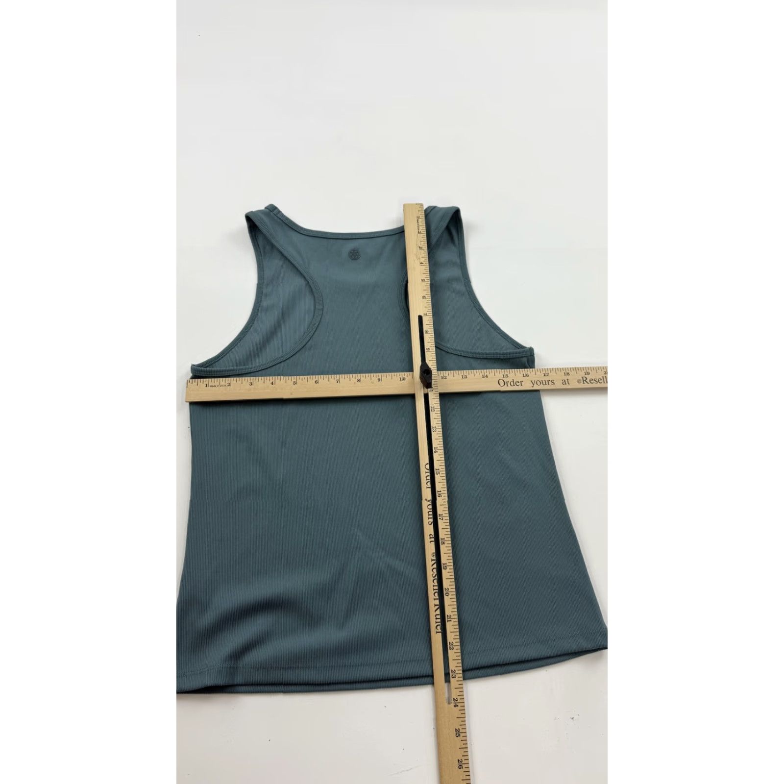Vintage Gaiam Tank Top Womens Large Blue Ribbed Athletic Sleeveless Yoga Workout Gym Size L / US 10 / IT 46 - 5 Thumbnail