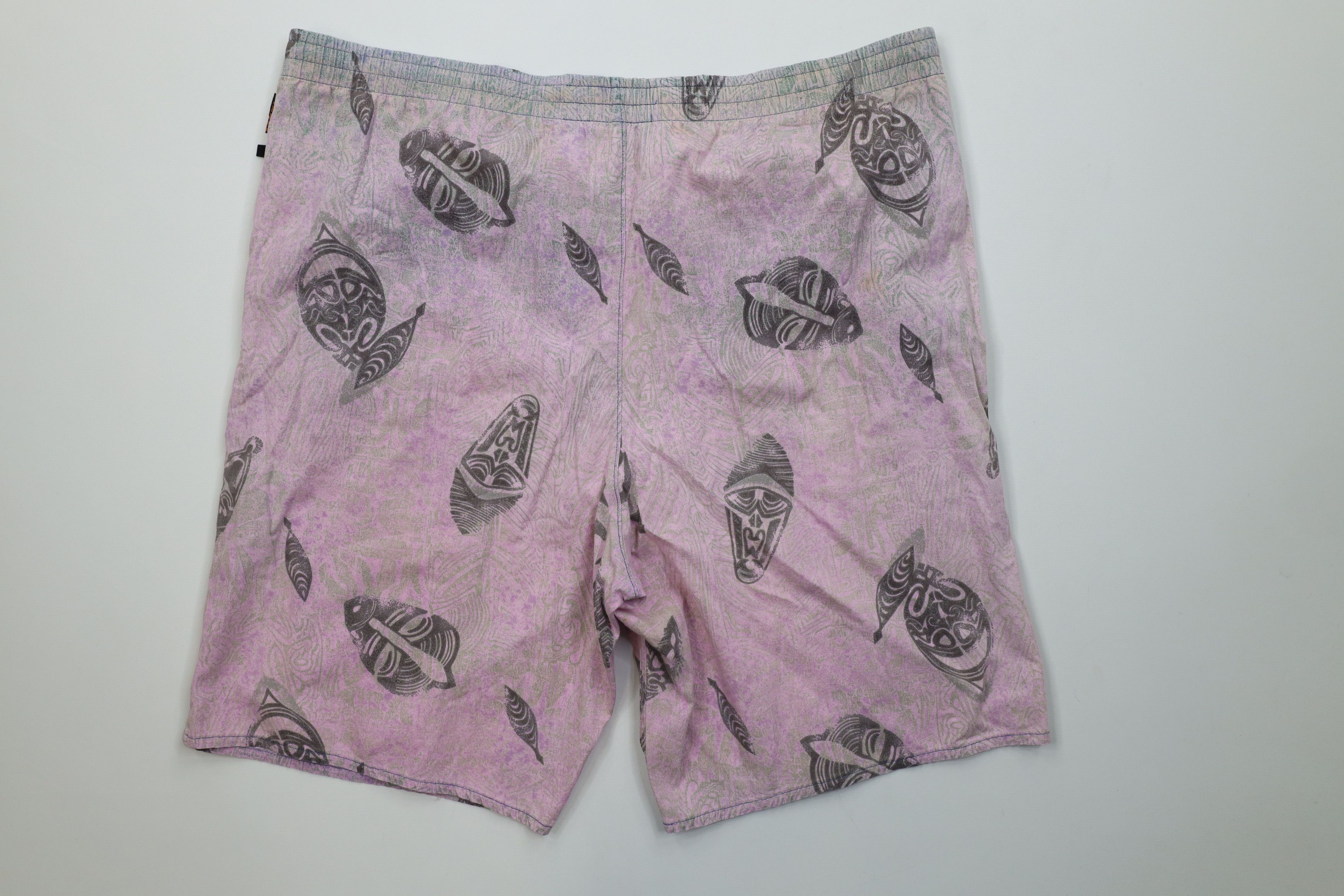 Vintage Vintage 90s Streetwear Mask Lined Surfing Shorts Trunks Size US 36 / EU 52 - 9 Thumbnail