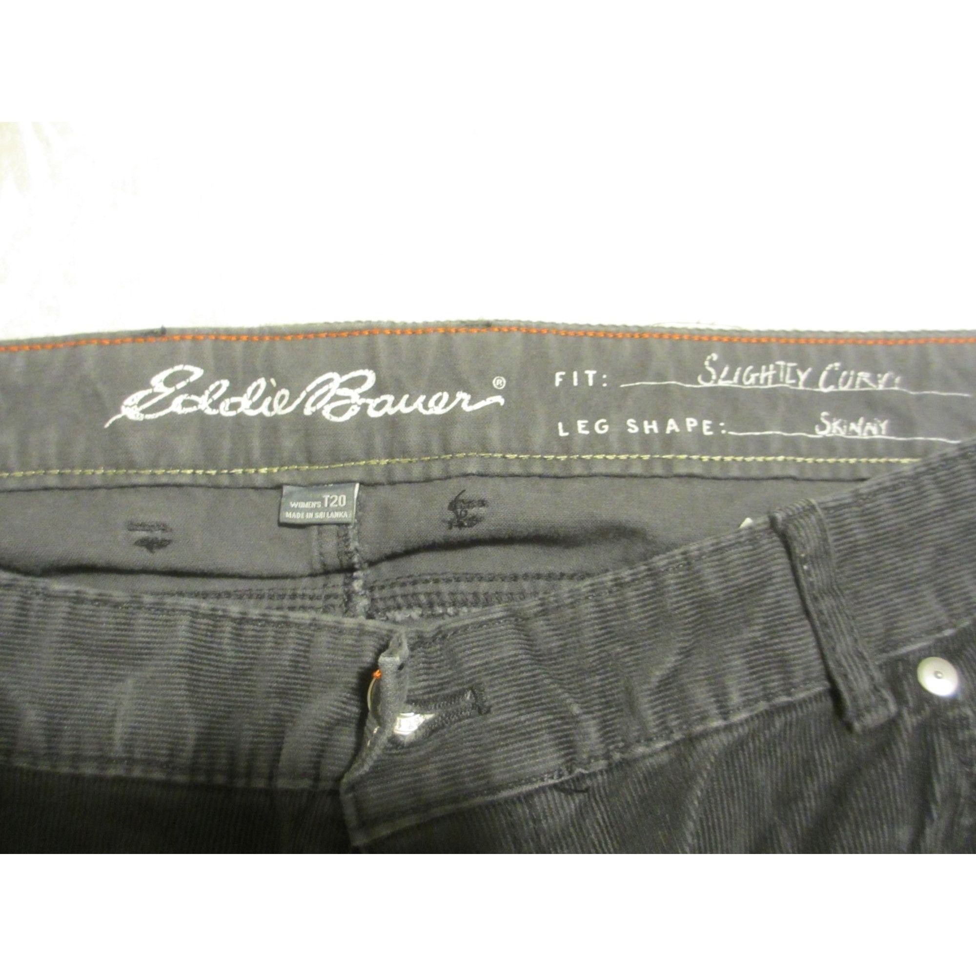 Eddie Bauer Eddie Bauer Womens T20 Slightly Curvy Skinny Fit Corduroy Pa Size 42" / US 20 - 5 Thumbnail