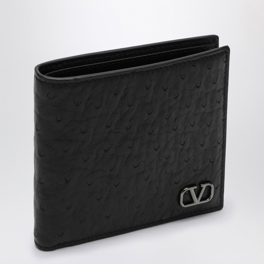 Valentino o1d2blof1025 Size:OS/ Vlogo Signature Leather Bi-fold Wallet Size ONE SIZE - 1 Thumbnail
