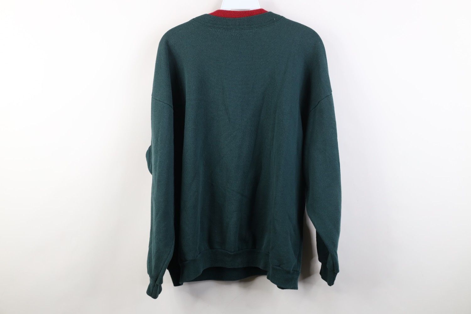 Vintage Vintage 90s Streetwear Nature Bird Crewneck Sweatshirt Green Size XL / US 12-14 / IT 48-50 - 9 Thumbnail