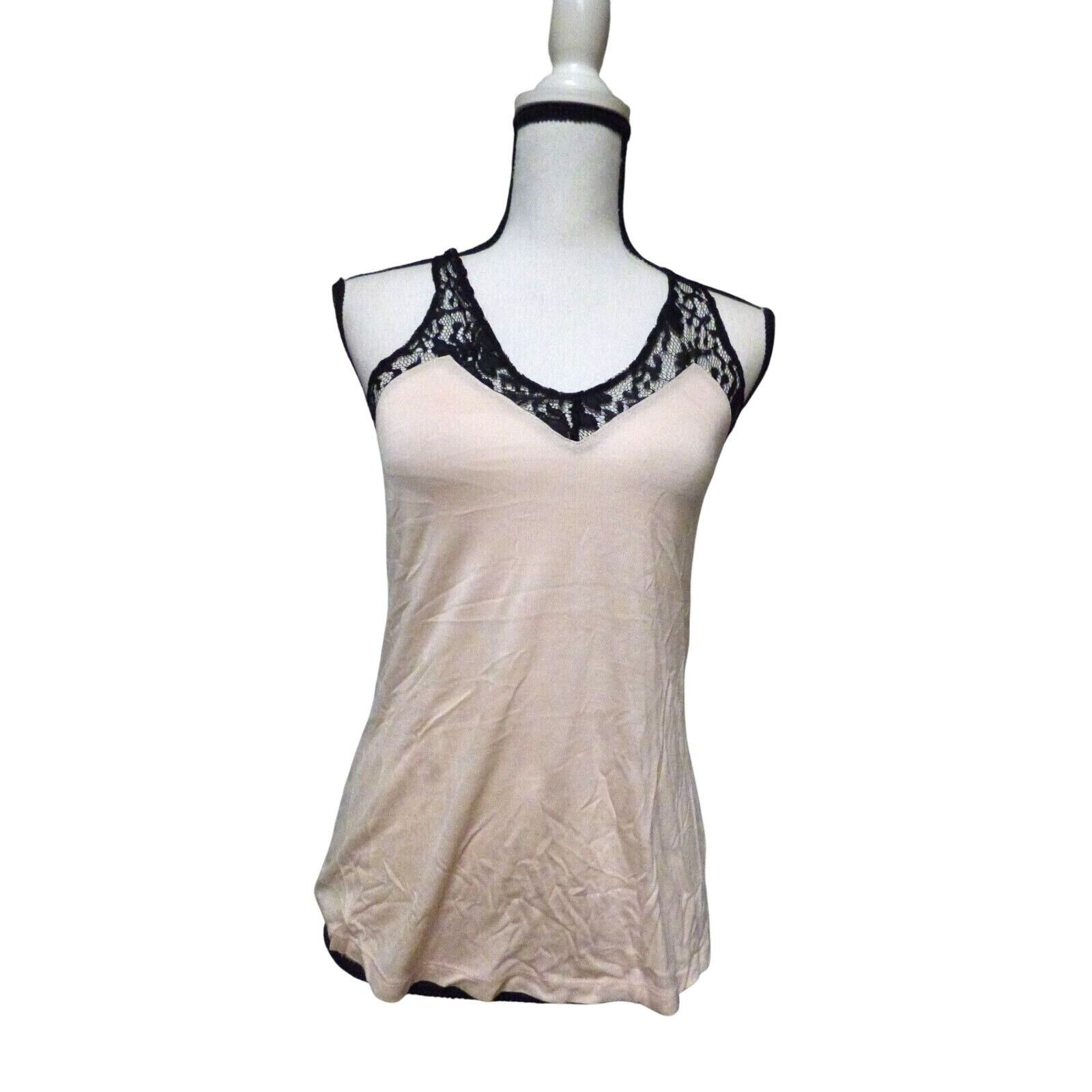 Other Coolwear Women’s Lace Trim Racerback Rayon Tank Top, Light P Size S / US 4 / IT 40 - 2 Thumbnail