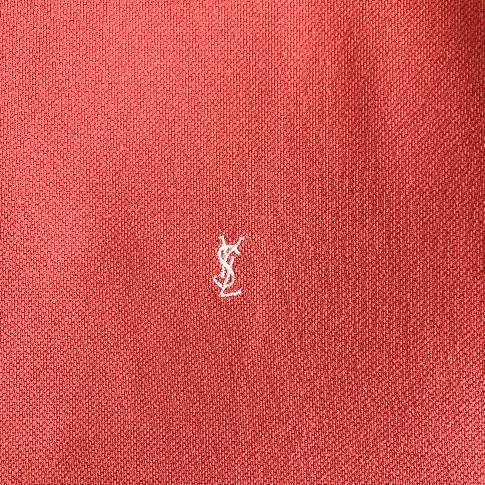 Yves Saint Laurent YSL Logo Pink Polo Yves Saint Laurent Vintage Size US XL / EU 56 / 4 - 3 Thumbnail