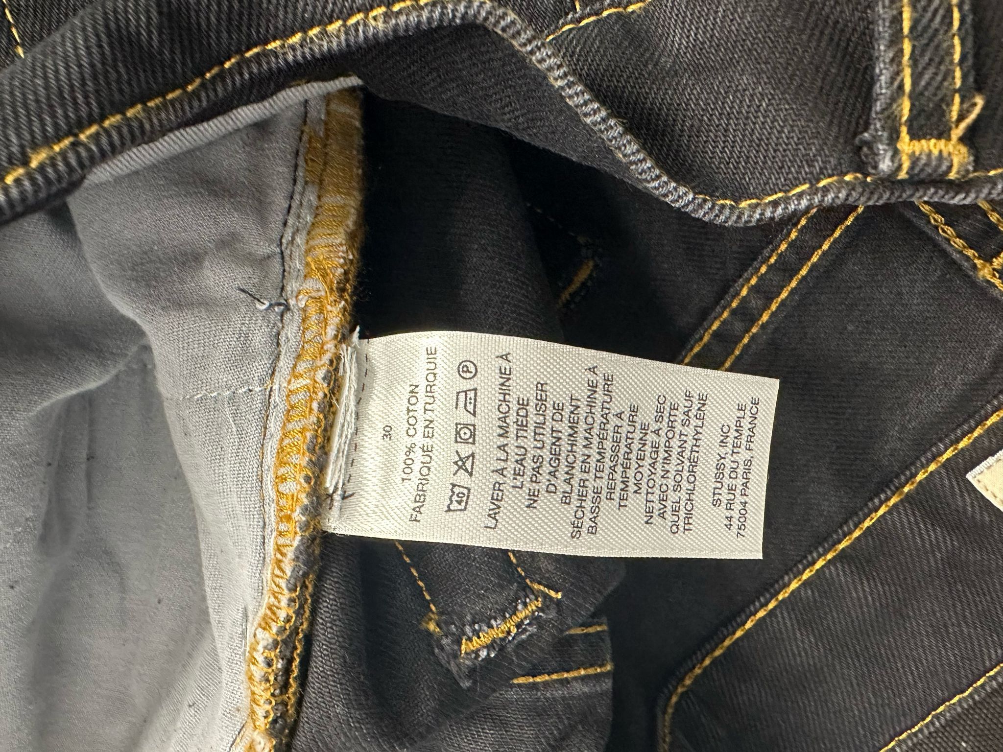 Stussy Stussy Big Ol Short Washed Black Size 30 Size US 30 / EU 46 - 7 Thumbnail