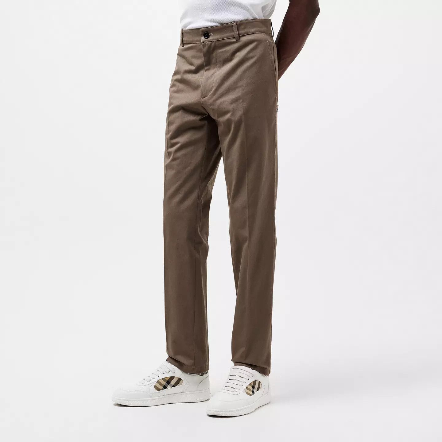 Burberry o1g2r1mq0426 Tailored Fit Chinos Pants in Brown Size US 34 / EU 50 - 3 Thumbnail