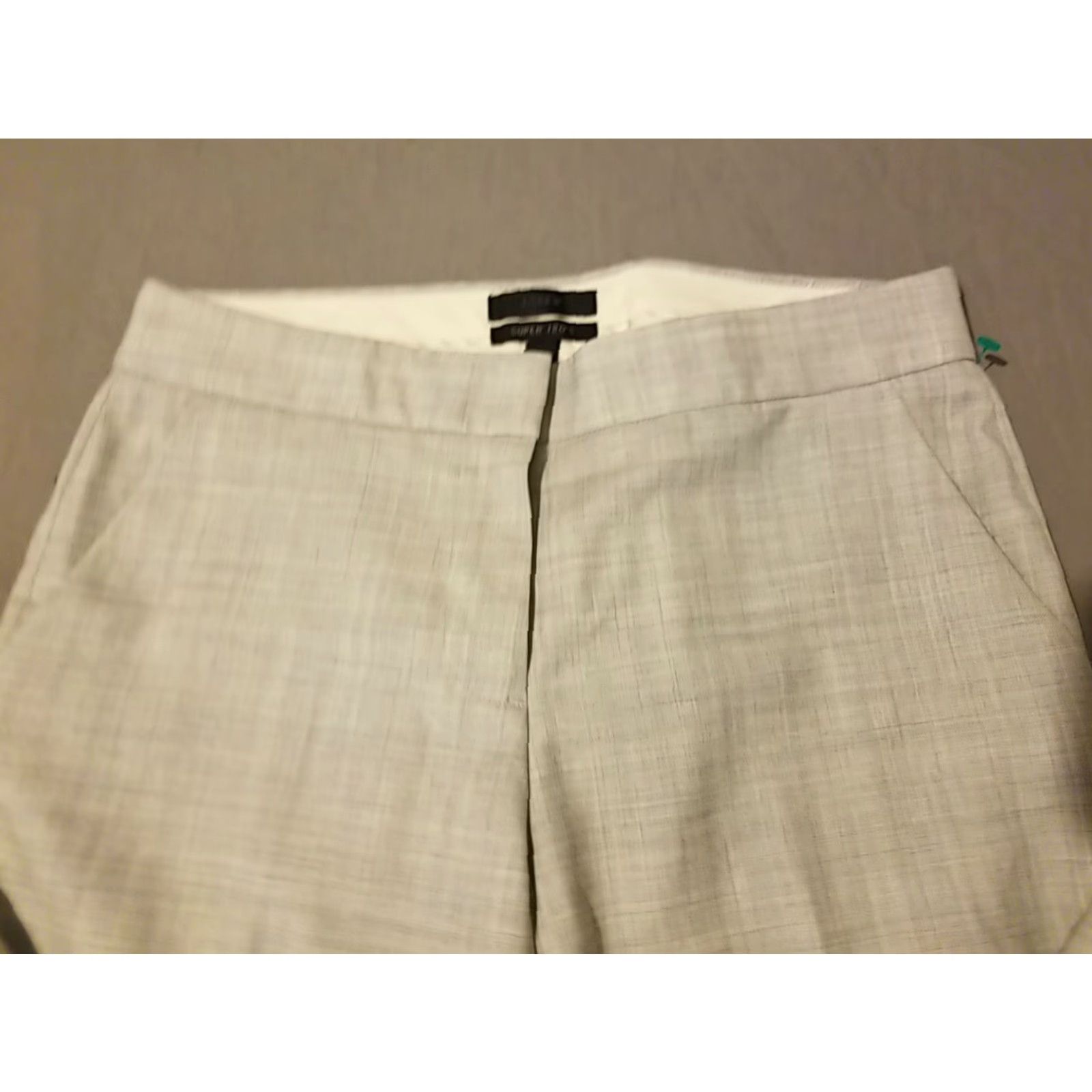 J.Crew Womens J. Crew Wool Dress Pants 0 Khaki Beige Slack Chino Trouser Dress Pants Womens J.CREW 0 Beige Wool Pants Size 25" / US 0 / IT 36 - 4 Thumbnail
