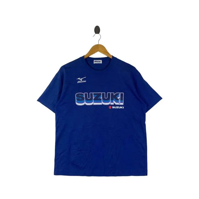 Mizuno Vintage SUZUKI x MIZUNO RACING Team Jersey Tee Shirt Size US L / EU 52-54 / 3 - 1 Thumbnail
