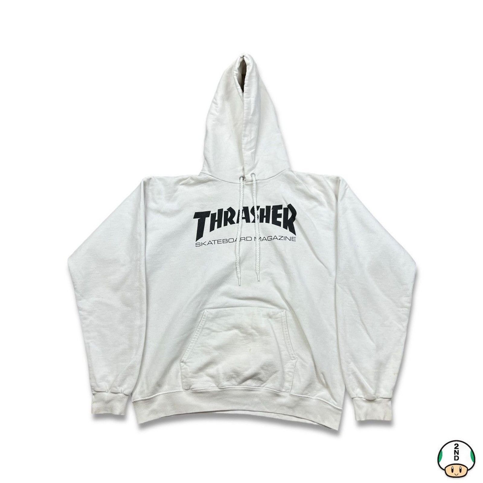 Thrasher × Vintage Thrasher Magazine Hoodie Logo Skateboard Pullover Sweatshirt Size US M / EU 48-50 / 2 - 1 Thumbnail